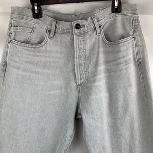 Goldsign gray button fly straight leg jeans size 30 NWT